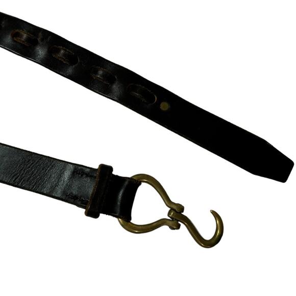 Brown Leather Handmade Riding Belt Hook Small Equestrian Hoof Pick Western - Picture 5 of 6